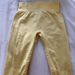 yellow gymshark leggings